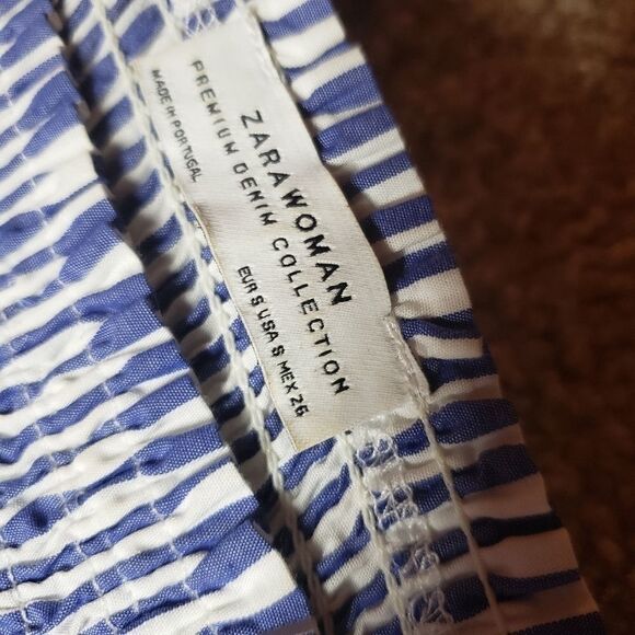 Zara Off Shoulder Striped Summer Bell Sleeve Dress - Picture 11 of 14